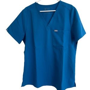 🦙 Figs Women's Alps Blue Caterina One Pocket Scrub Top XL PO 1652